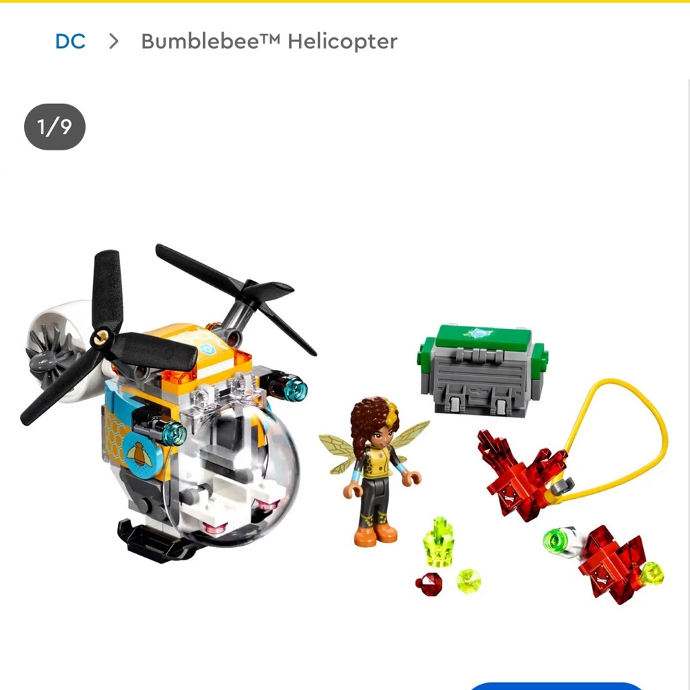 LEGO DC Bumblebee Helicopter Set